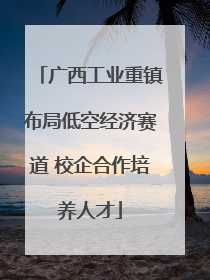 广西工业重镇布局低空经济赛道 校企合作培养人才