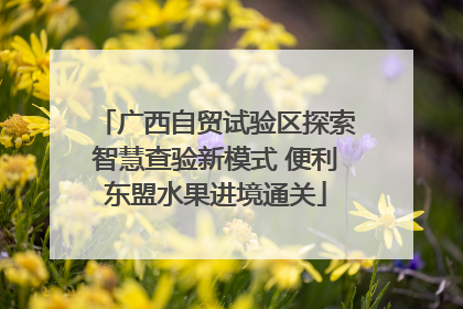 广西自贸试验区探索智慧查验新模式 便利东盟水果进境通关