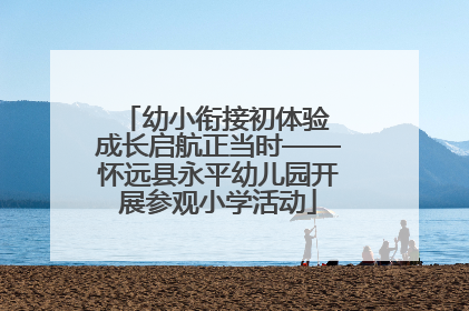 幼小衔接初体验 成长启航正当时——怀远县永平幼儿园开展参观小学活动