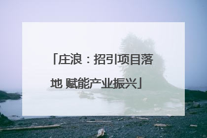 庄浪：招引项目落地 赋能产业振兴