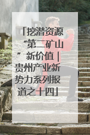 挖潜资源“第二矿山”新价值｜贵州产业新势力系列报道之十四