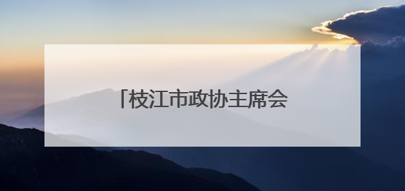 枝江市政协主席会议成员视察电力保障能力建设情况