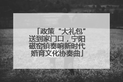 政策“大礼包”送到家门口，宁阳磁窑镇奏响新时代婚育文化协奏曲