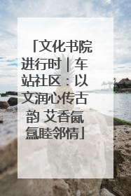 文化书院进行时｜车站社区：以文润心传古韵 艾香氤氲睦邻情
