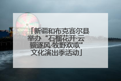新疆和布克赛尔县举办“石榴花开·云骥逐风·牧野欢歌”文化演出季活动
