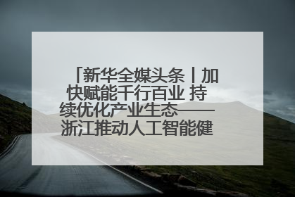 新华全媒头条丨加快赋能千行百业 持续优化产业生态——浙江推动人工智能健康有序发展观察
