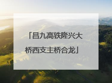 昌九高铁隆兴大桥西支主桥合龙