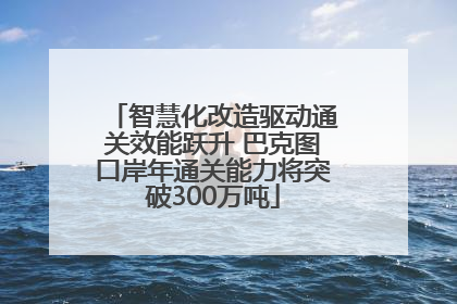 智慧化改造驱动通关效能跃升 巴克图口岸年通关能力将突破300万吨