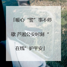 暖心“警”事不停歇 芦淞公安时刻“在线”护平安