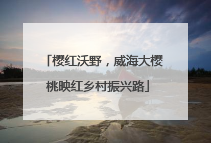 樱红沃野，威海大樱桃映红乡村振兴路