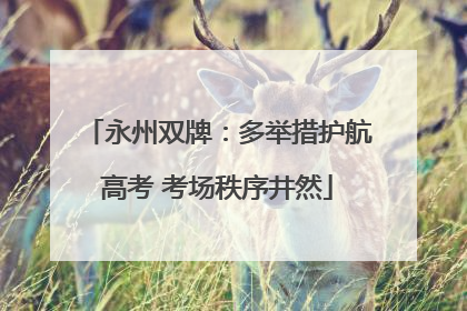 永州双牌：多举措护航高考 考场秩序井然
