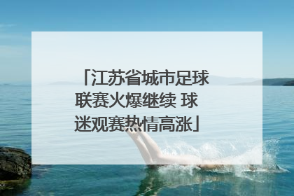 江苏省城市足球联赛火爆继续 球迷观赛热情高涨