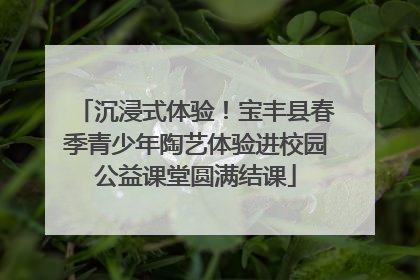沉浸式体验！宝丰县春季青少年陶艺体验进校园公益课堂圆满结课