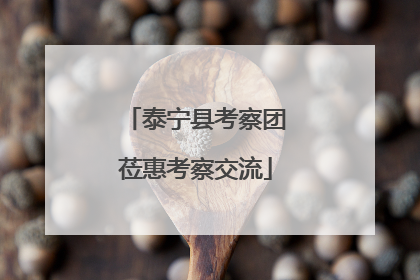 泰宁县考察团莅惠考察交流