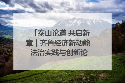 泰山论道 共启新章｜齐鲁经济新动能 法治实践与创新论坛成功举办