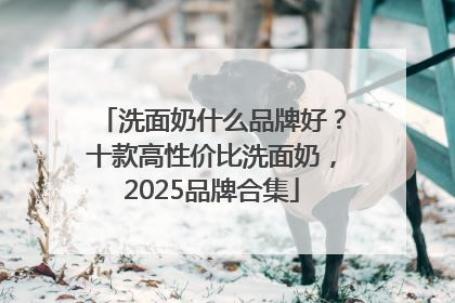 洗面奶什么品牌好？十款高性价比洗面奶，2025品牌合集
