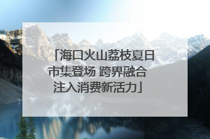 海口火山荔枝夏日市集登场 跨界融合注入消费新活力