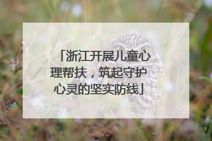 浙江开展儿童心理帮扶，筑起守护心灵的坚实防线