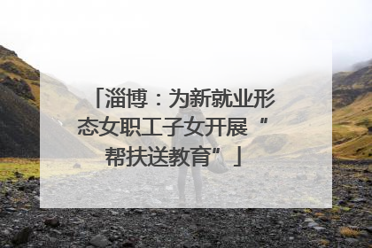 淄博：为新就业形态女职工子女开展“帮扶送教育”
