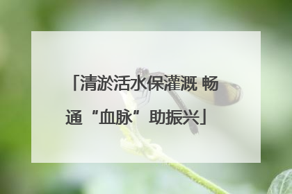 清淤活水保灌溉 畅通“血脉”助振兴