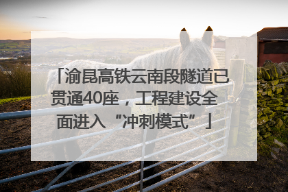 渝昆高铁云南段隧道已贯通40座，工程建设全面进入“冲刺模式”