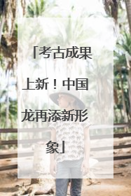 考古成果上新！中国龙再添新形象