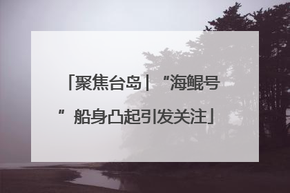 聚焦台岛│“海鲲号”船身凸起引发关注