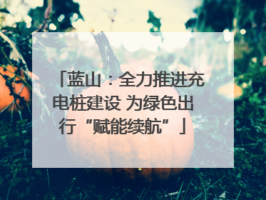 蓝山：全力推进充电桩建设 为绿色出行“赋能续航”