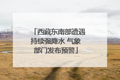 西藏东南部遭遇持续强降水 气象部门发布预警