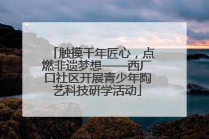 触摸千年匠心，点燃非遗梦想——西厂口社区开展青少年陶艺科技研学活动