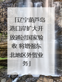 辽宁葫芦岛港口岸扩大开放通过国家验收 将增强东北地区外贸业务