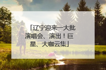 辽宁迎来一大批演唱会、演出！巨星、大咖云集