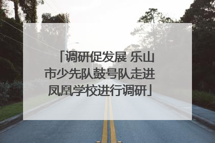 调研促发展 乐山市少先队鼓号队走进凤凰学校进行调研