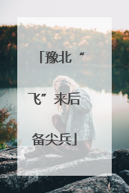豫北“飞”来后备尖兵