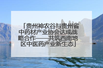 贵州神农谷与贵州省中药材产业协会达成战略合作——共筑西南地区中医药产业新生态