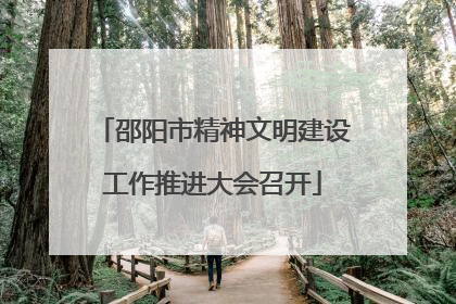 邵阳市精神文明建设工作推进大会召开
