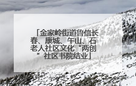 金家岭街道鲁信长春、康城、午山、石老人社区文化“两创”社区书院结业