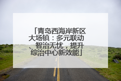 青岛西海岸新区大场镇：多元联动、智治无忧，提升综治中心新效能