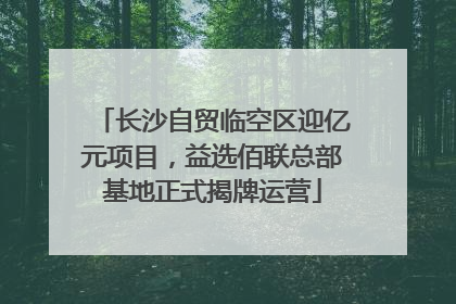 长沙自贸临空区迎亿元项目，益选佰联总部基地正式揭牌运营