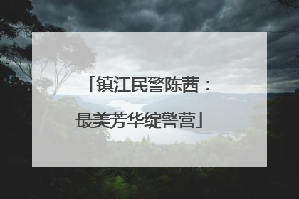 镇江民警陈茜：最美芳华绽警营
