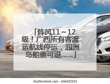 阵风11～12级！广西所有客渡运航线停运，涠洲岛船票可退……