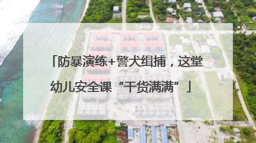 防暴演练+警犬缉捕，这堂幼儿安全课“干货满满”