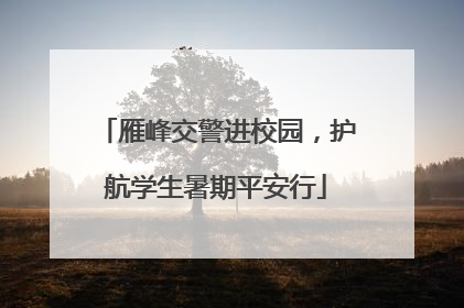 雁峰交警进校园，护航学生暑期平安行