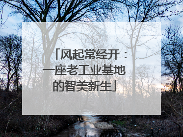 风起常经开：一座老工业基地的智美新生