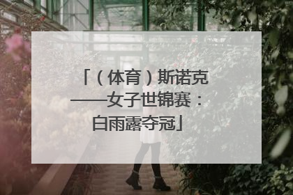 （体育）斯诺克——女子世锦赛：白雨露夺冠