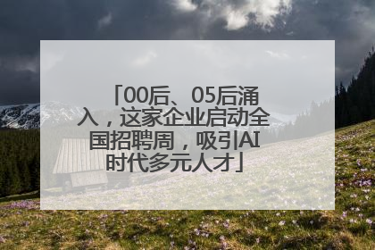00后、05后涌入，这家企业启动全国招聘周，吸引AI时代多元人才