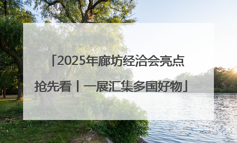 2025年廊坊经洽会亮点抢先看丨一展汇集多国好物