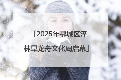2025年鄂城区泽林旱龙舟文化周启幕