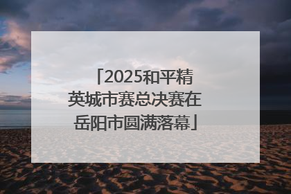2025和平精英城市赛总决赛在岳阳市圆满落幕
