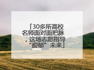 30多所高校名师面对面把脉，这场志愿指导“馥郁”未来